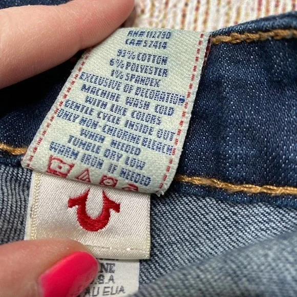 TRUE Religion Avery Straight Leg Jeans Size 28 - Picture 5 of 9